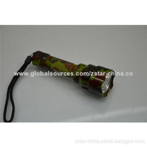 Maximum 350lm Cree Q5 LED Flashlights with Aluminum Cup in Camouflage